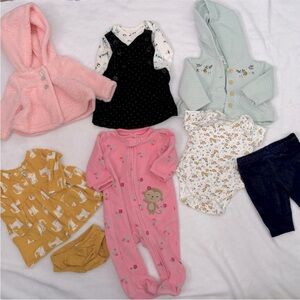 bundle baby girl newborn and 0-3 months Carter’s and Catherine M.